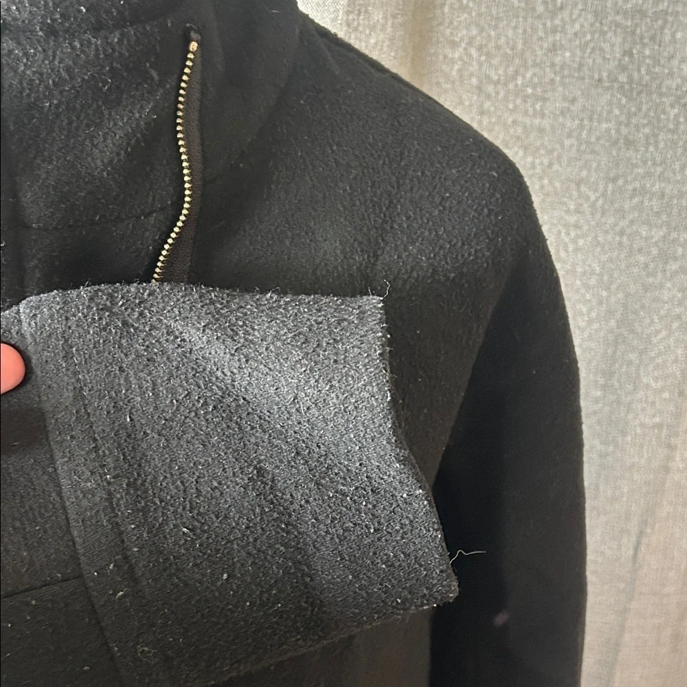 J. Crew Classic Black Trench Coat for Men
